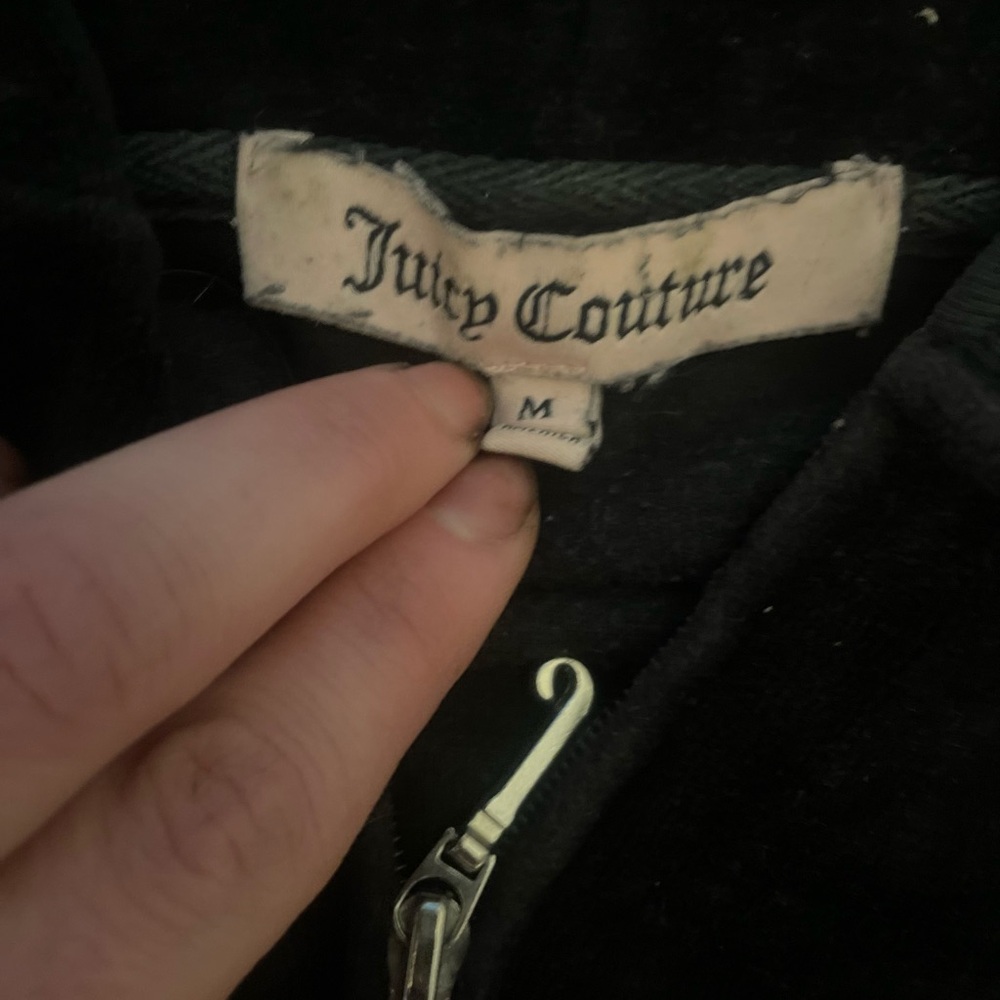 Juicy Couture Black and pink vintage Velour Tracksuit - Picture 3 of 4